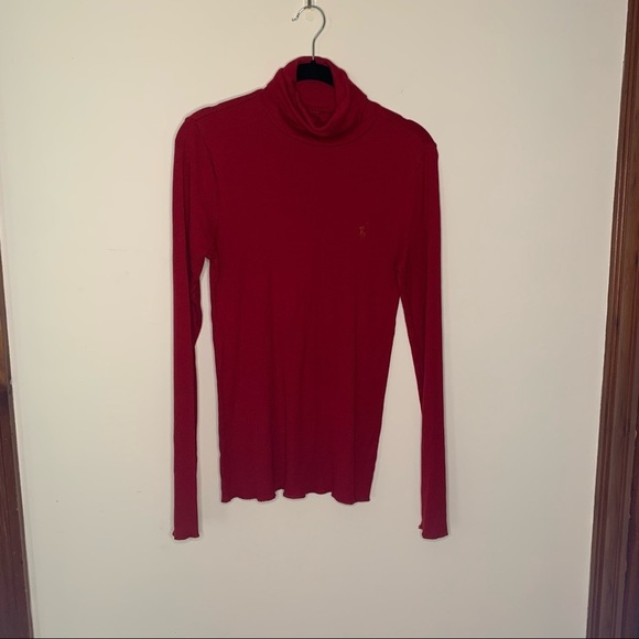 Polo Ralph Lauren Sweaters - Polo Ralph Lauren Red Turtleneck Size Large